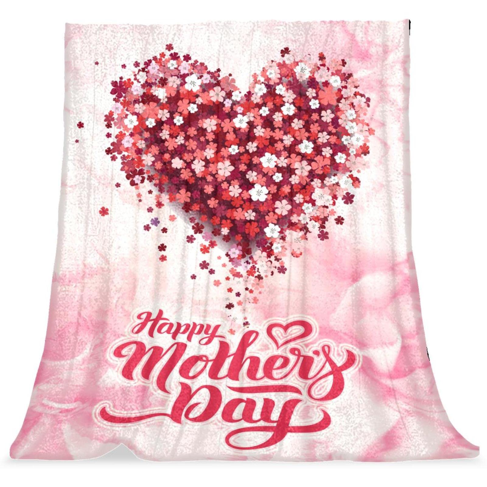 Couvre-lit douillet TBOUOBT couverture de lit enfant fleur rose