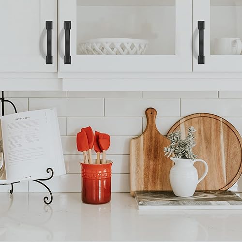 Miniatura 2 de Asidrama Paquete de 20 manijas de gabinete de cocina color negro mate de 3 pulgadas (2.992in), tiradores de gabinete, accesorios de gabinete de