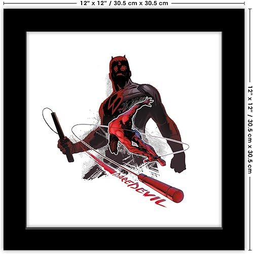 Miniatura 6 de Trends International Gallery Pops Marvel Comics Daredevil - Lienzo decorativo para pared, diseño gráfico de Billy Club de acción, 12.00 x 12.00
