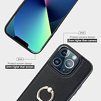 Vista 8 de Folosu Funda compatible con iPhone 13 Pro con soporte para tarjetas, rotación de 360°, soporte de anillo de dedo con función atril, protección RFID