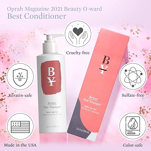 Miniatura 8 de Better Not Younger Wake Up Call - Acondicionador voluminizador de 8.4 onzas líquidas con ingredientes a base de plantas diseñado para mujeres