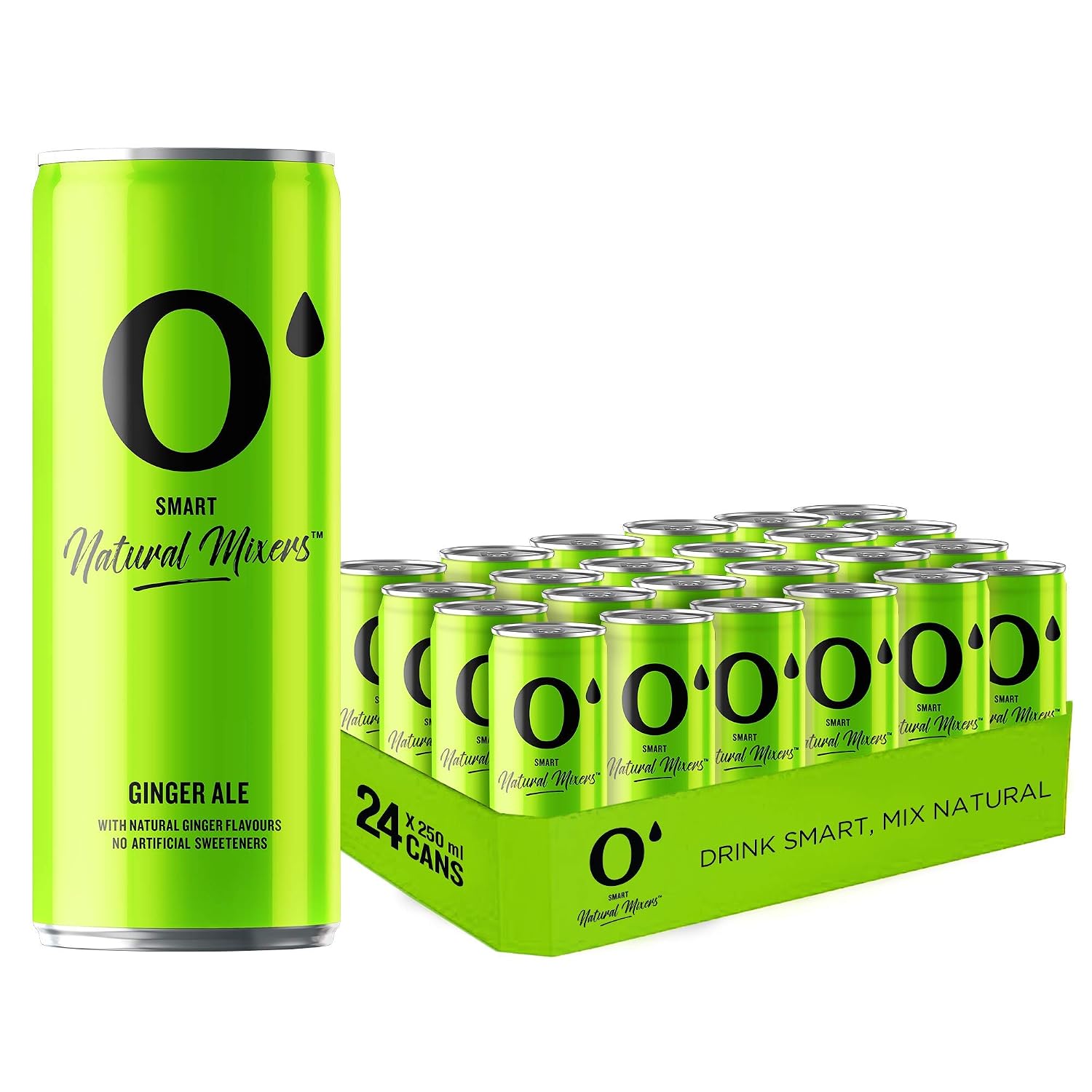 O'Smart Natural Mixer Ginger Ale 250 ml ( Pack of 24 ) Amazon.in