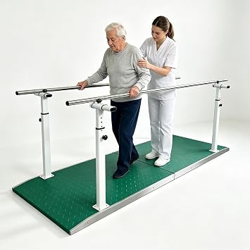 Physical Therapy Parallel Bars, Height Width Adjustable Mobility Aid