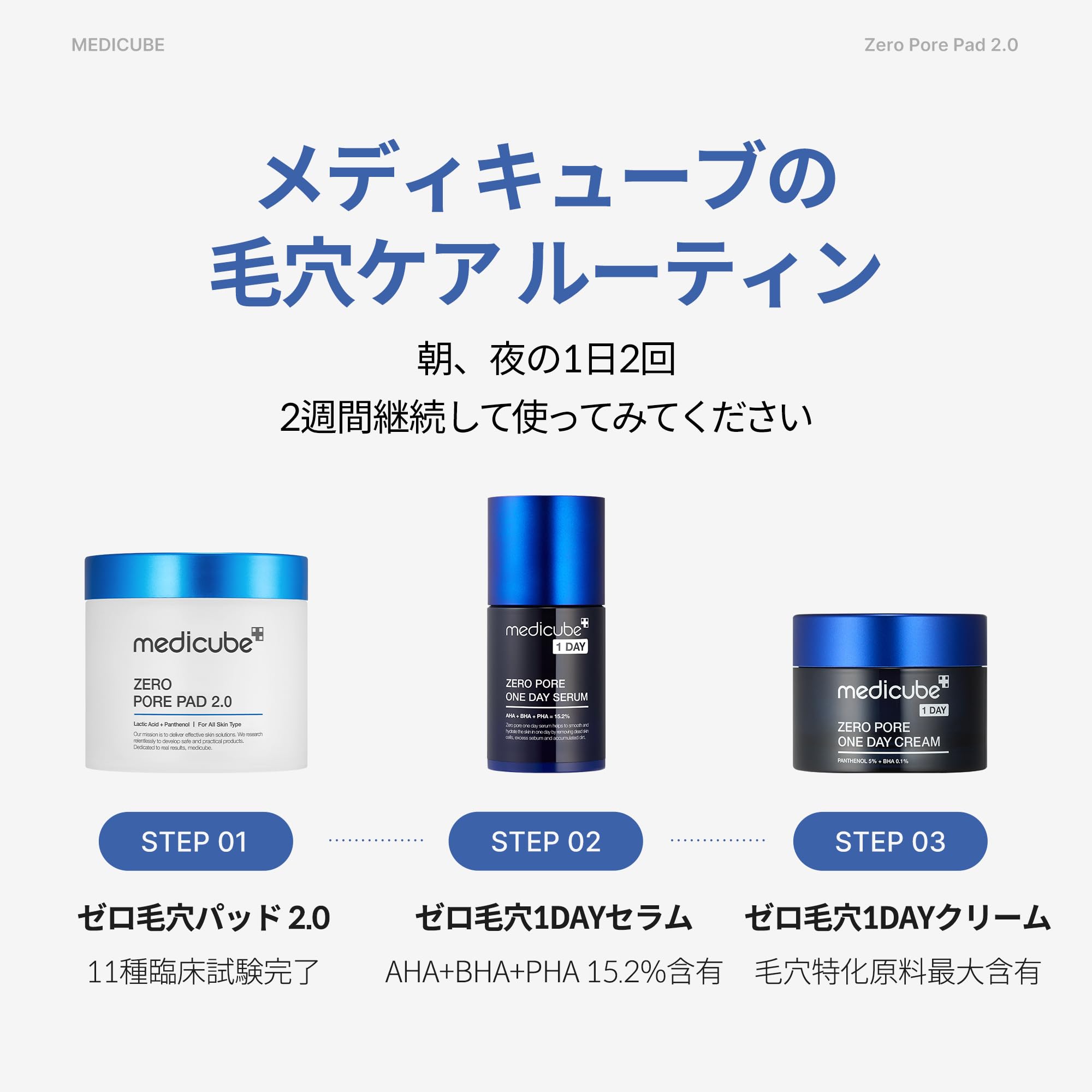 Amazon | メディキューブ ゼロ毛穴ワンデークリーム 50ml 角質ケア 