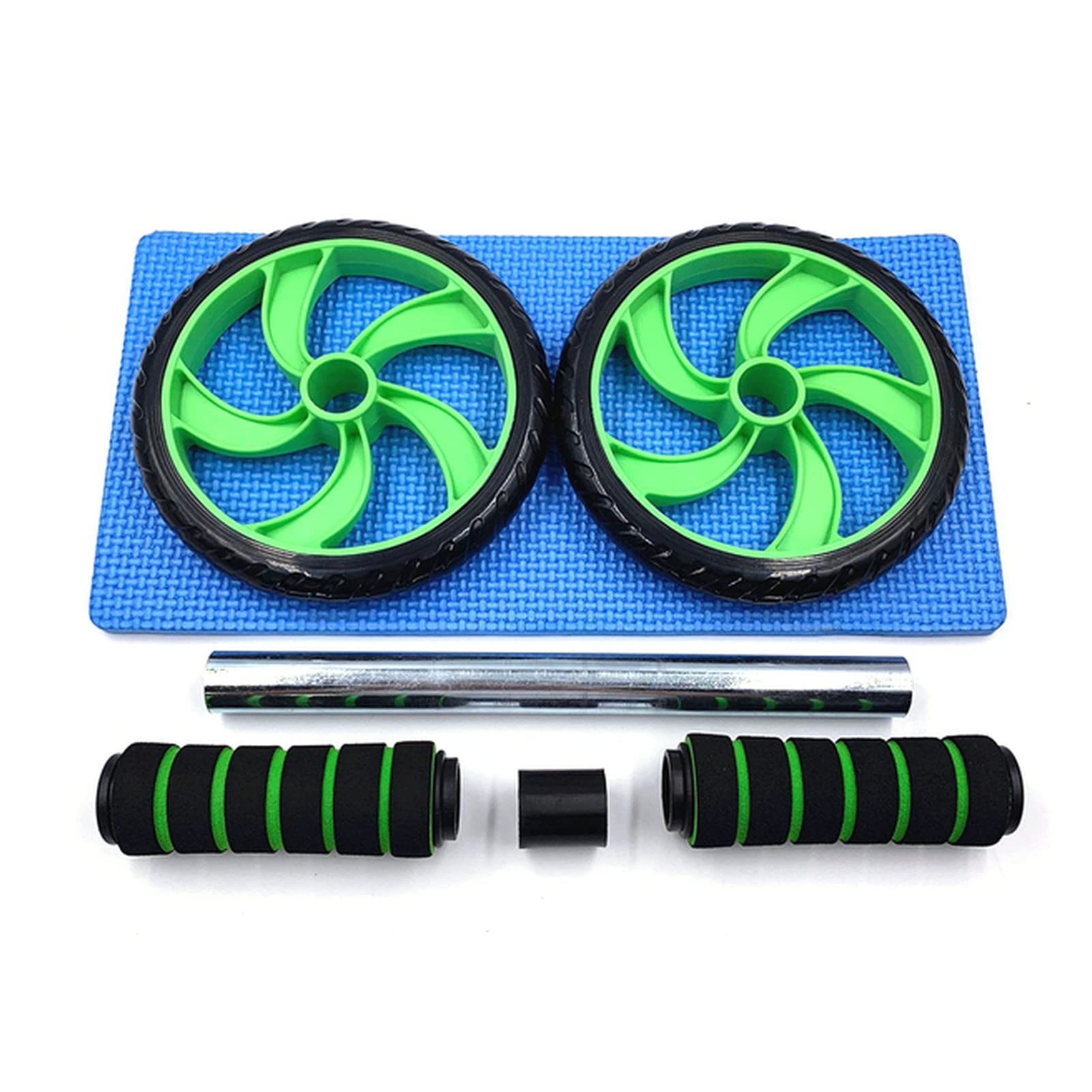 Ruota Addominali Fitness con Tappetino aderenza Addominale Allenamento Addominali ABS Dlending Ho Ruota per Addominali(Italy)