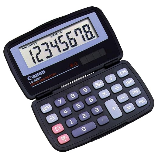 Canon CNM4009A006AA - LS555H Handheld Foldable Pocket Calculator