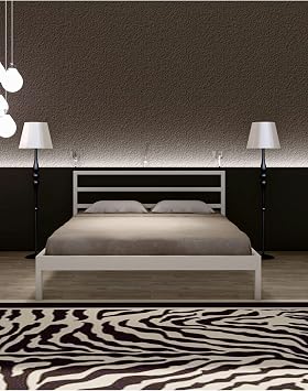 Gm 225 Vigo Double Metal Bed White 140 * 190 Cm
