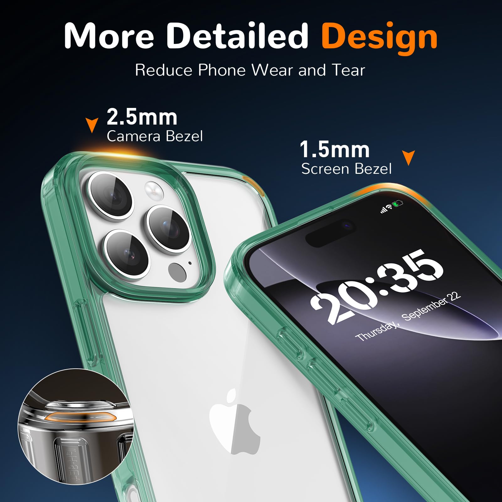 Clear Case for iPhone 15, Ultra Thin, Shockproof TPU Cover, Anti-Yellowing, Crystal Clear, Phone Case for Apple iPhone 15 - Clear — view 233