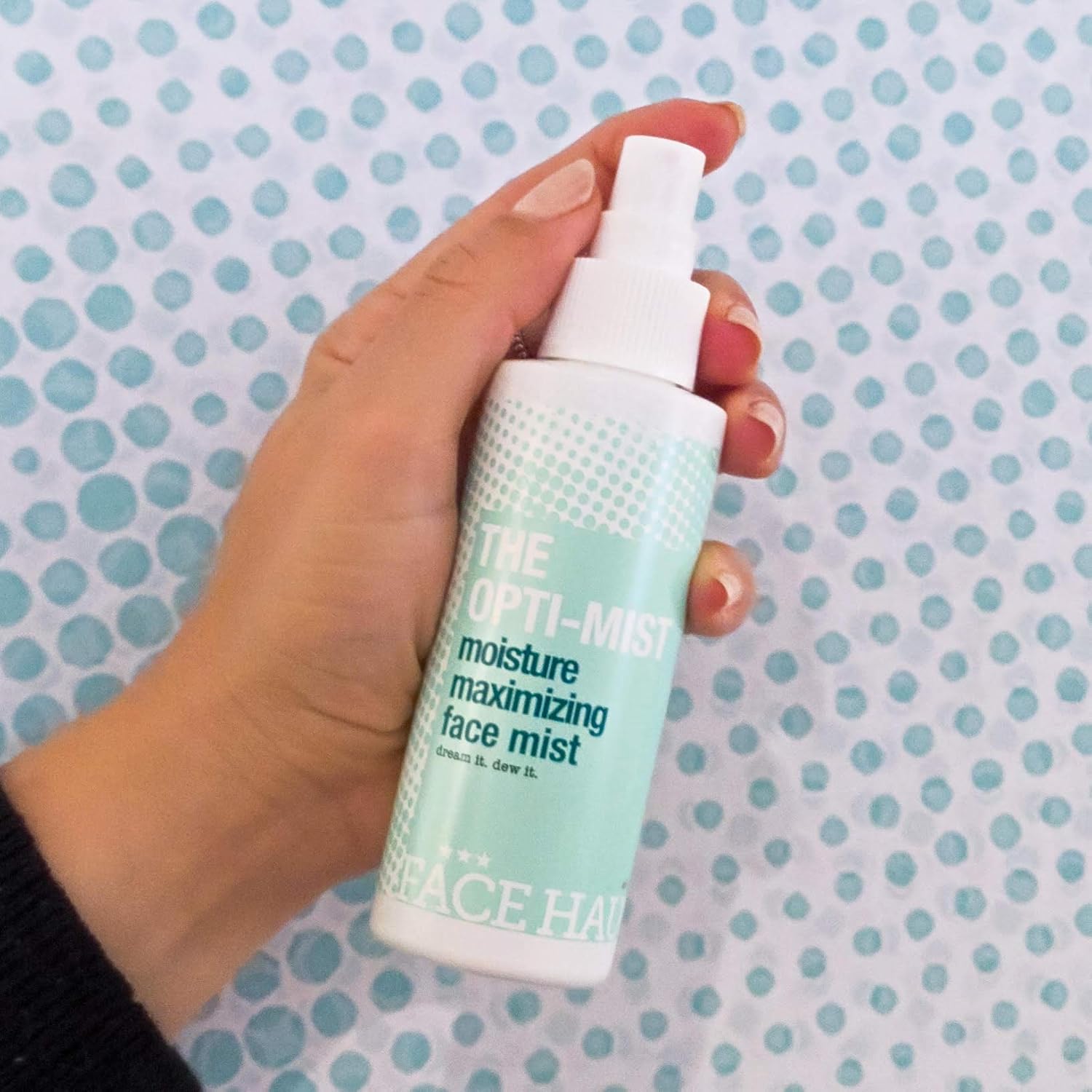 The Face Haus The Optimist Facial Mist Spray – Alcohol-Free Hydrating Spritz with 1.5% Hyaluronic Acid and Glycerin for Deep Hydration, 4 Oz