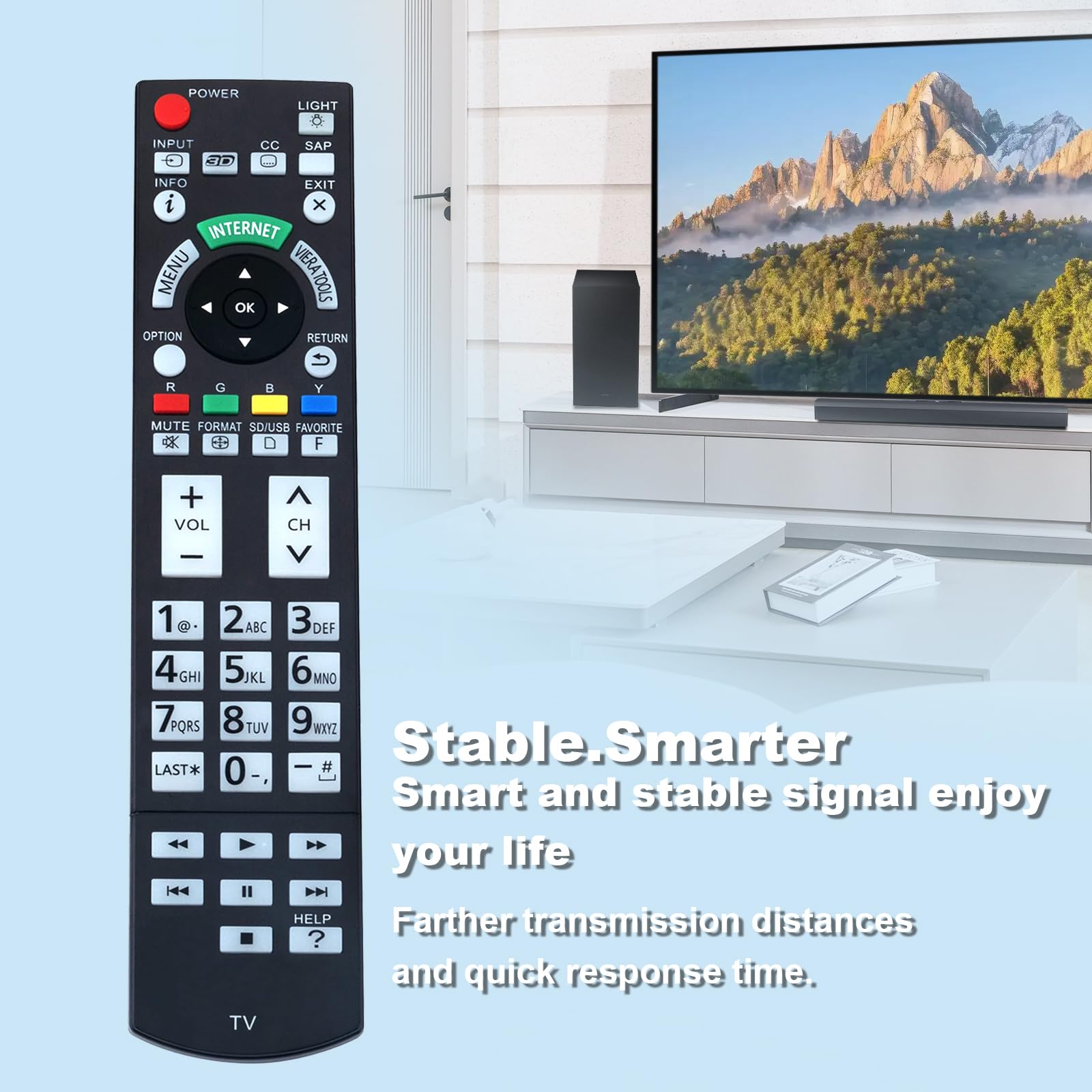 Amazon.com: N2QAYB000703 Replaced Remote fit for Panasonic TV TC