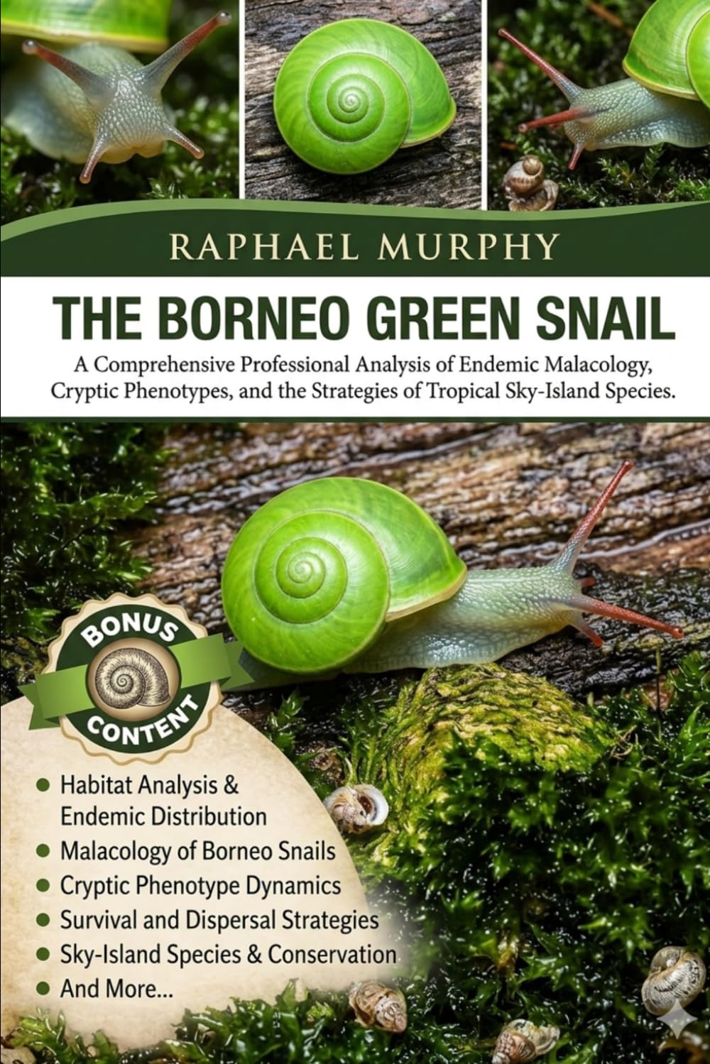THE BORNEO GREEN SNAIL: A Comprehensive Professional Analysis of Endemic Malacology, Cryptic Phenotypes, and the Survival Strategies of Tropical Sky-Island Species.