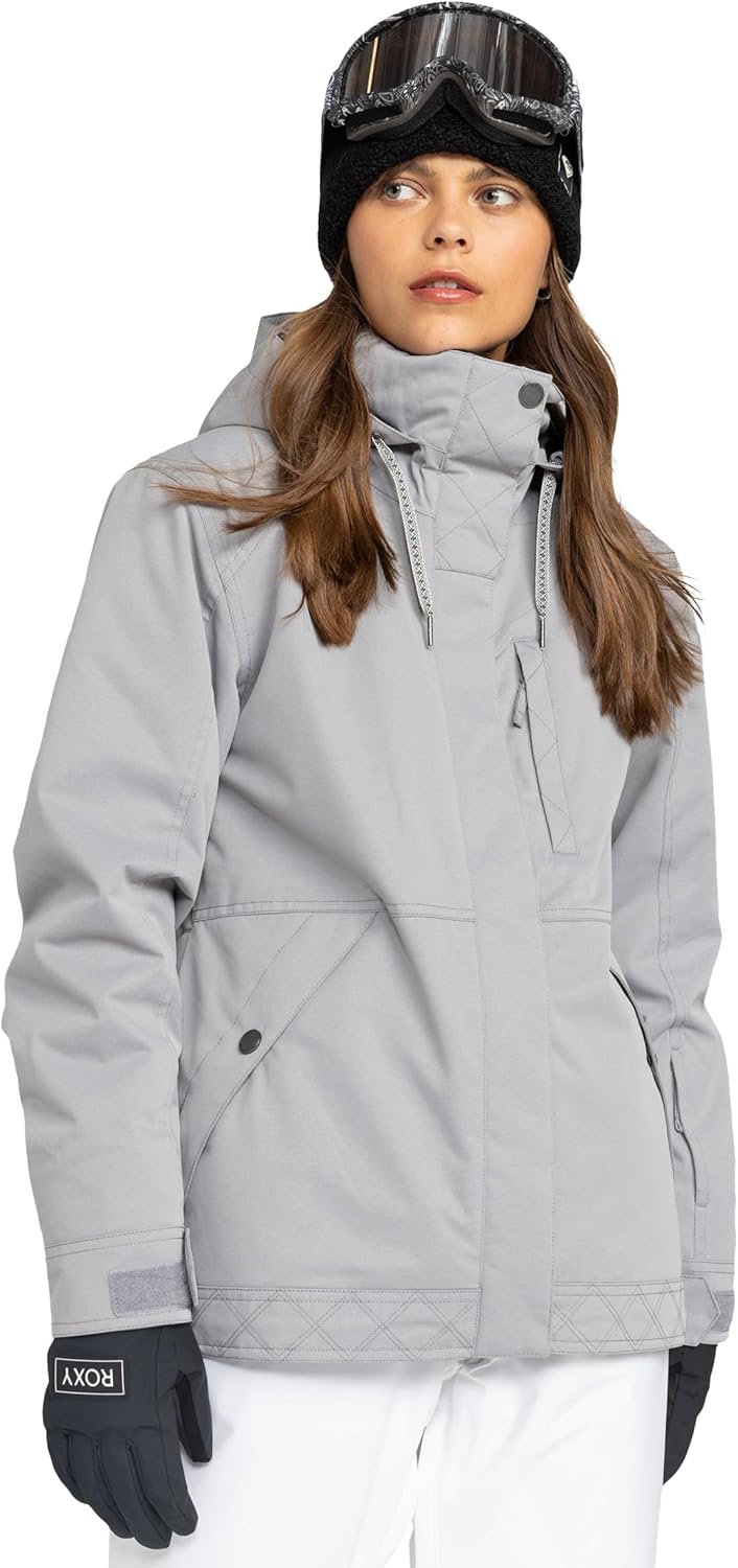 Roxy Women's Billie 10k Waterproof Snow Jacket, Tailored Fit, Pfas-Free, Insulated