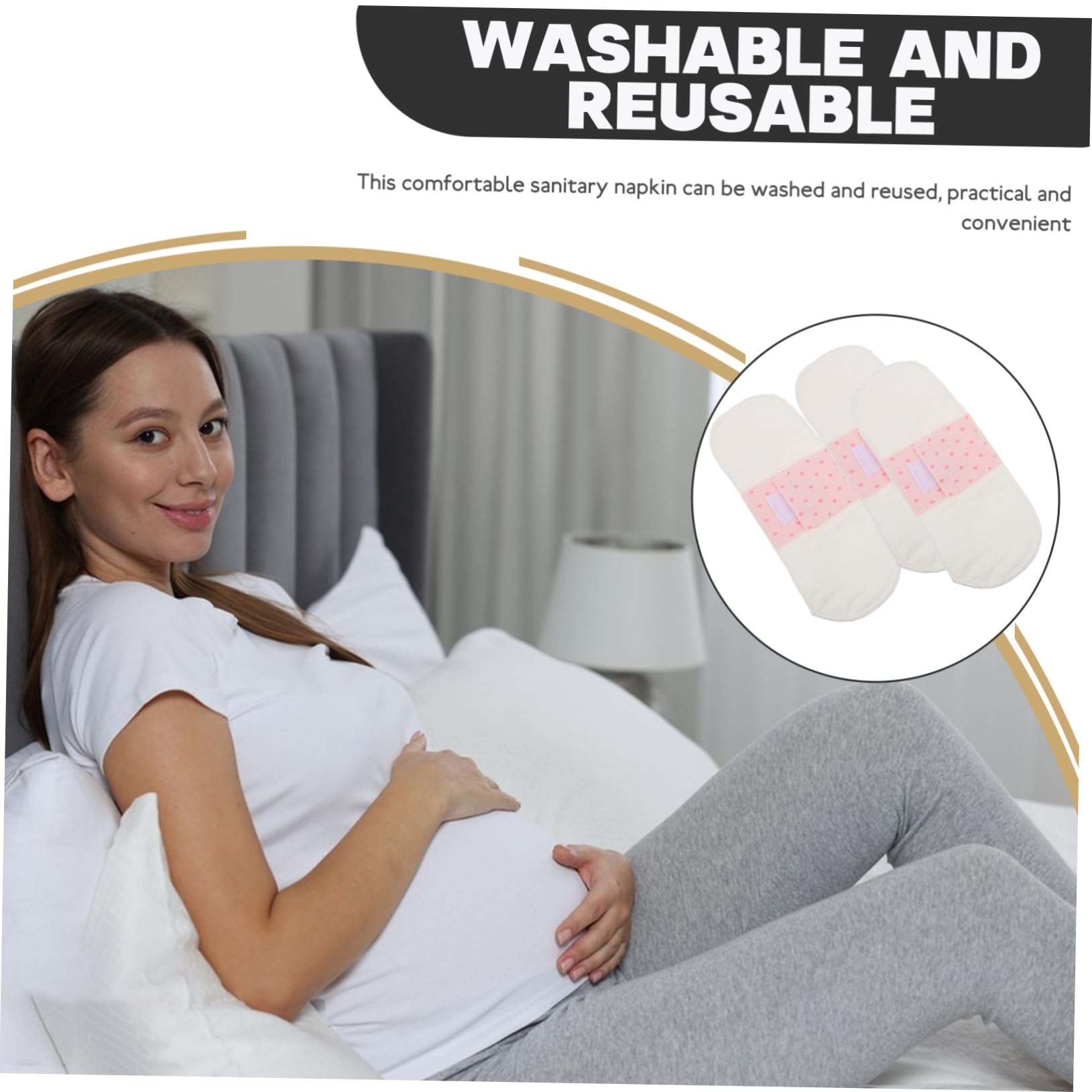 15 Pezzi Assorbenti Igienici In Cotone Per Donne Assorbenti Igienici Per Donne Lavabili Mestruali Riutilizzabili In Tessuto In Cotone