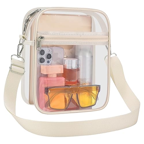 USPECLARE Clear Purse Stadium Transparent Messenger Bag Stadium Approved for
