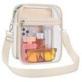 Clear Purse Stadium Transparent Messenger Bag Stadium Approved for Men and Women Clear CrossBody Bag