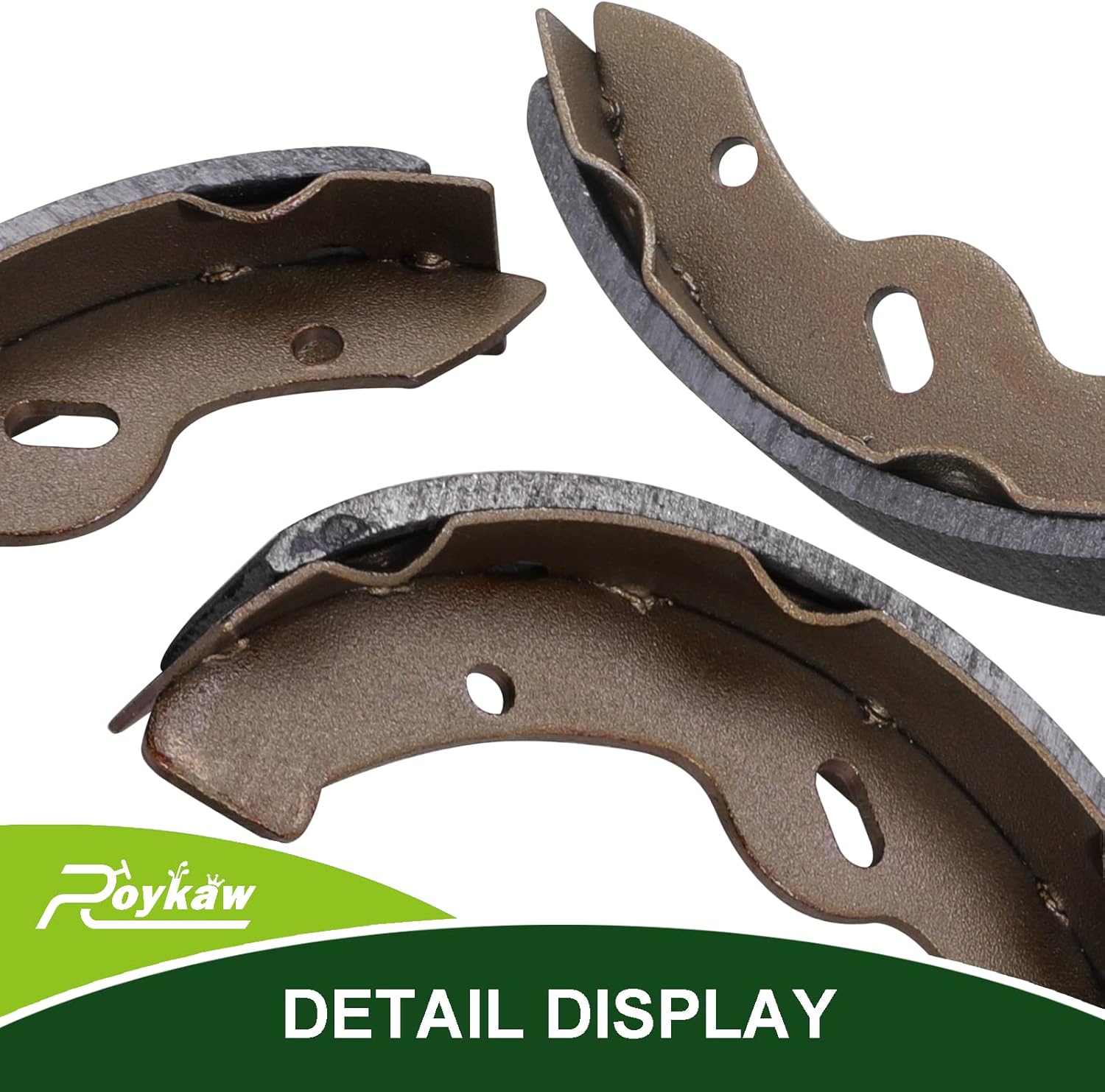 Roykaw Golf Cart Brake Shoes Pads and Springs Kit Compatible with EZGO 1996-Up TXT/ST350/Workhorse and Yamaha 1993-Up G14, G16, G19-G22 Models, Replaces OEM # 27943G01, 70794G01, 70795G01