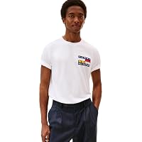 Tommy Hilfiger Uomo T-Shirt Maniche Corte Colour Flag Tee Regular Fit