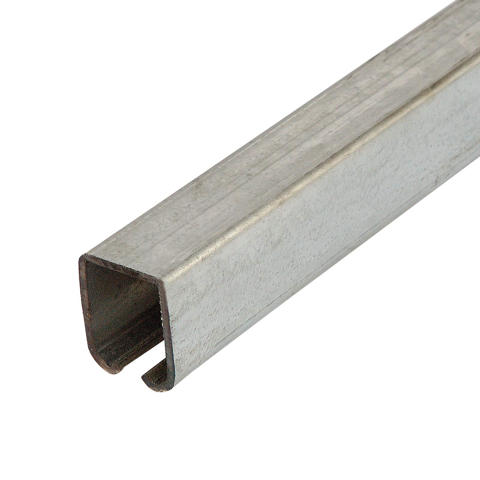 Sistema de rodillos para puerta corredera suspendida hasta 300kg | con fijación al techo | 2 unidades de rodaje | 2m cada uno | galvanizado | Rodillos con rodamientos de bolas | ATTAS Basic-Line (2m
