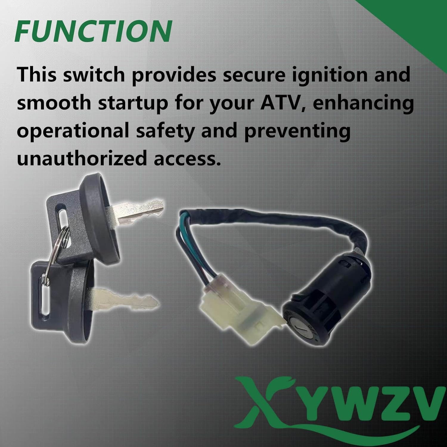 35010-LCA4-90A Ignition Key Switch Fit for Kymco ATV MXU 50 150(LB30AA and 2009-2010) for Arctic Cat Utility 150 2x4 2009-2019,Ignition Switch Lock Set Replace 35010-LCA4-90A 35010-LCA4-9V0 3305-756