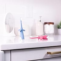 Vista 14 de Dr. Brown's Cepillo de dientes para bebés y niños pequeños, elefante, rosa, 0-3 años