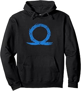 God of War Ragnarok Blue Ouroboros Runes Pullover Hoodie