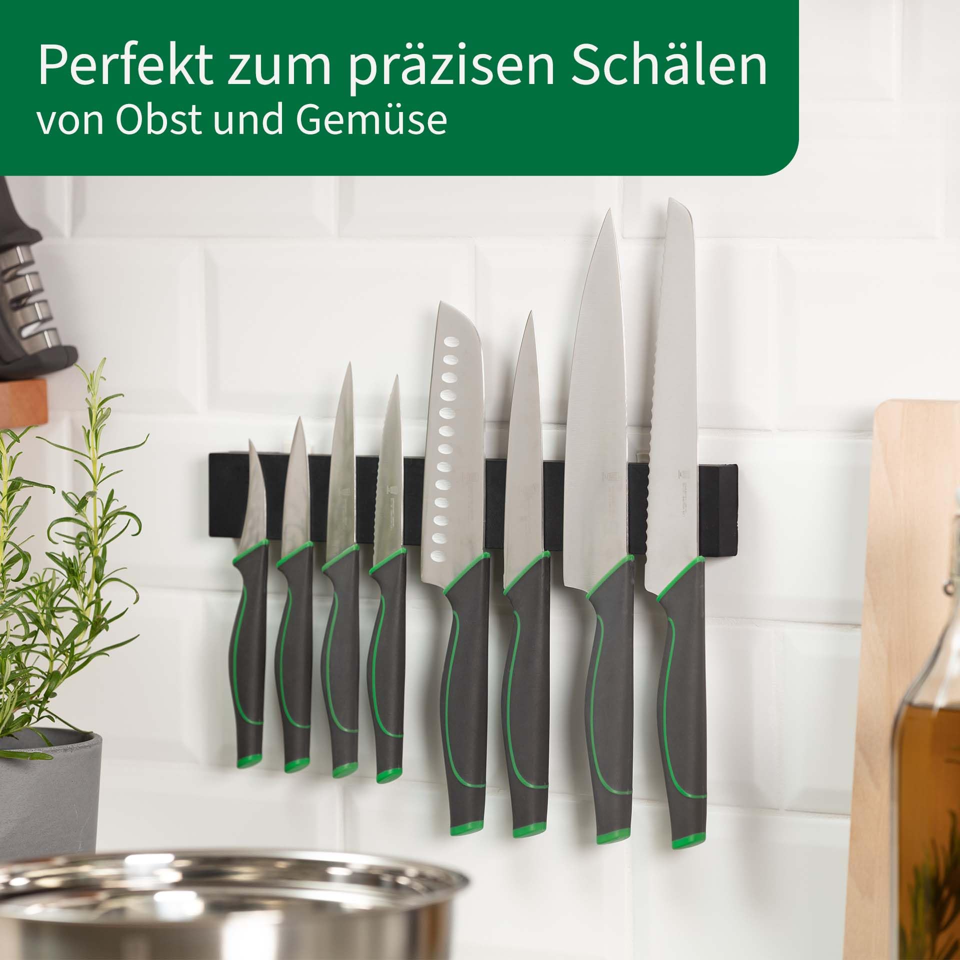 FACKELMANN CHEFKOCH Schälmesser Premium – Zum Schälen von Obst & Gemüse – Kleines Messer mit scharfer Klinge – Präzision & Komfort in einem eleganten Design
