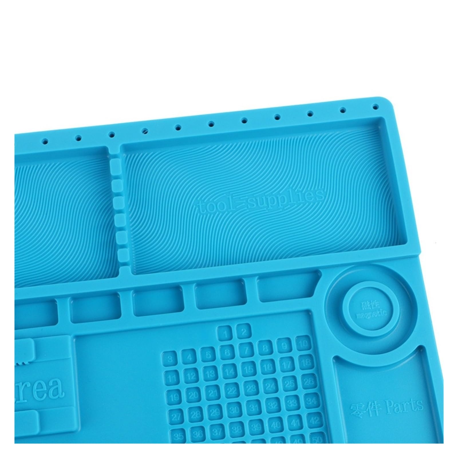 tappeti da lavoro per saldatura S-170 Tappetino for saldatura in silicone morbido con isolamento termico Piattaforma di manutenzione da scrivania for stazione di riparazione di componenti elettrici