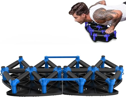 Miniatura 7 de Tabla de entrenamiento de fuerza con tabla ergonómica de empuje hacia arriba con estructura resistente antideslizante, portátil para entrenamiento