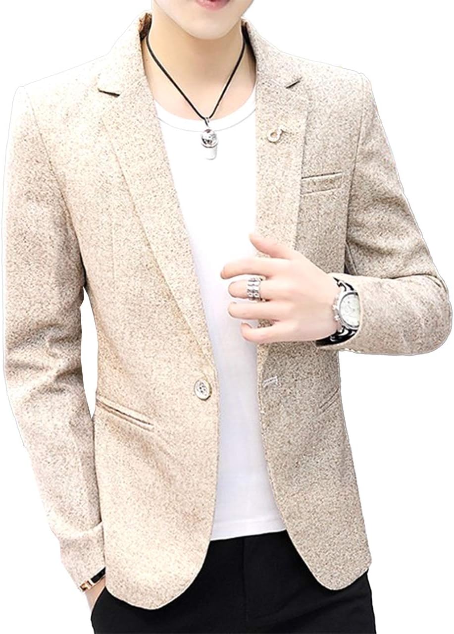 Agree With Mens Tailored Jacket, Casual, Fashion Suit, Business, Stretch