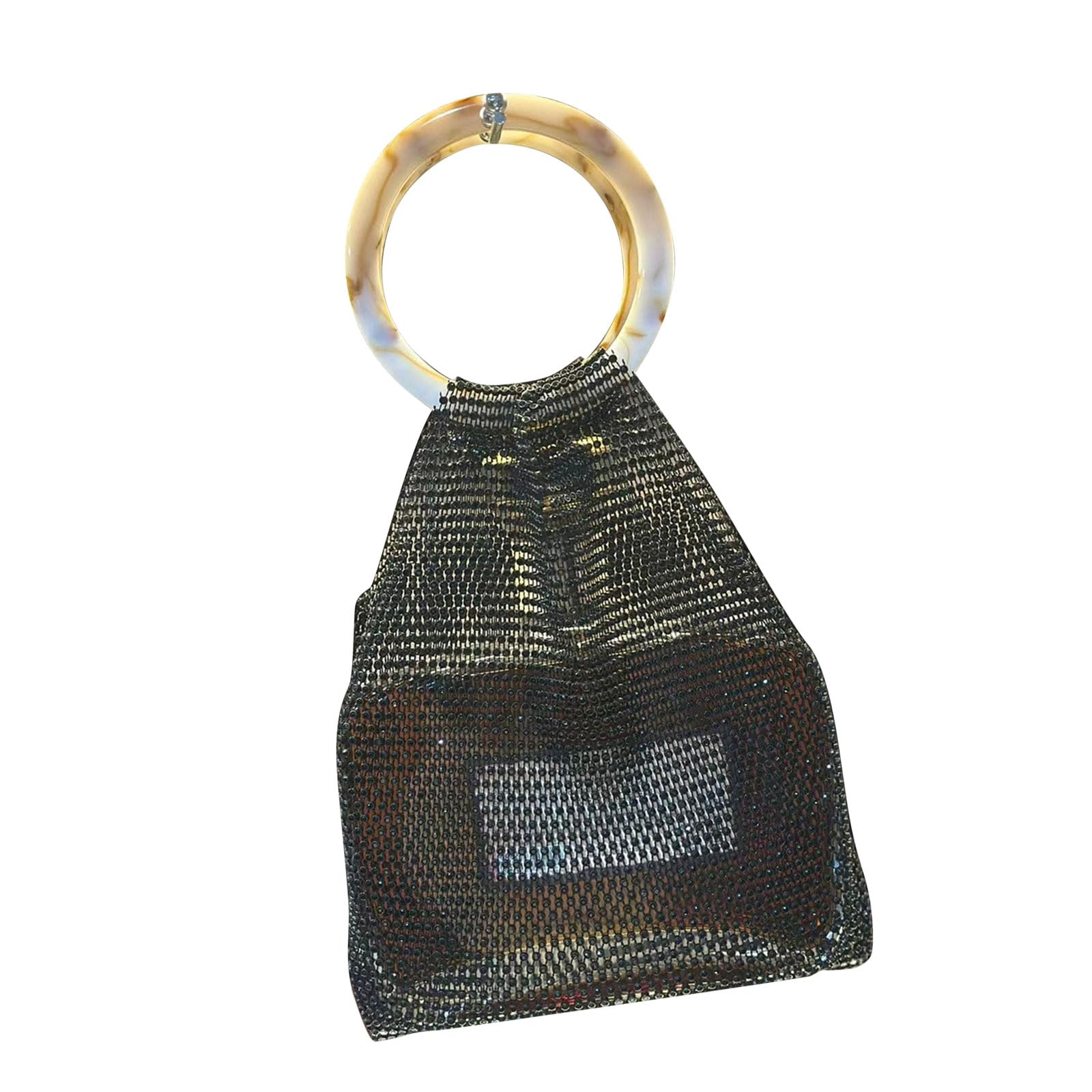 APGLSXY Sparkling Crystal Embellished Organiser Bag Handcrafted Design for Cosmetic Storage and Elegant Wine Carrying Multipurpose Bag