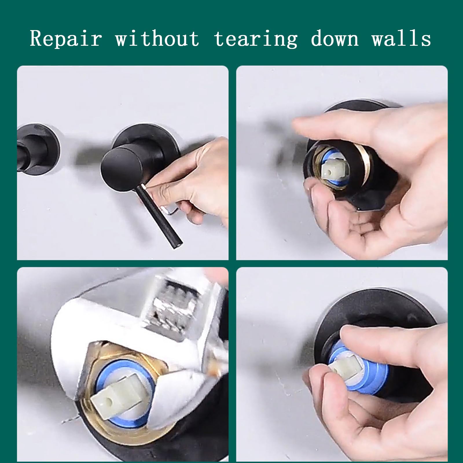 XJTNLB Grifo de Pared Lavabo Laton Griferia Baño Rotación de 360° Grifo Baño Grifería Lavabo Asa Única,Cromo,Un Carácter Manija