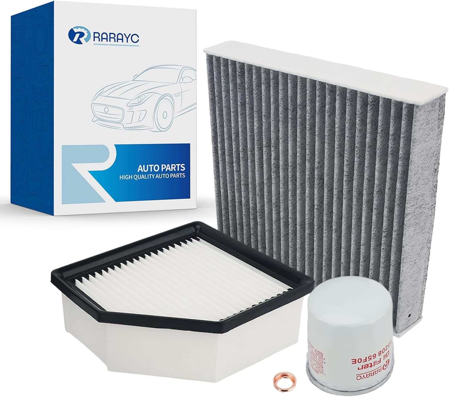 Air/Oil/Cabin Filter kit Replacement for Nissan Rogue 2021-2025 Replaces16546-6RA0A,27277-6RC0A,27277-6CA0A