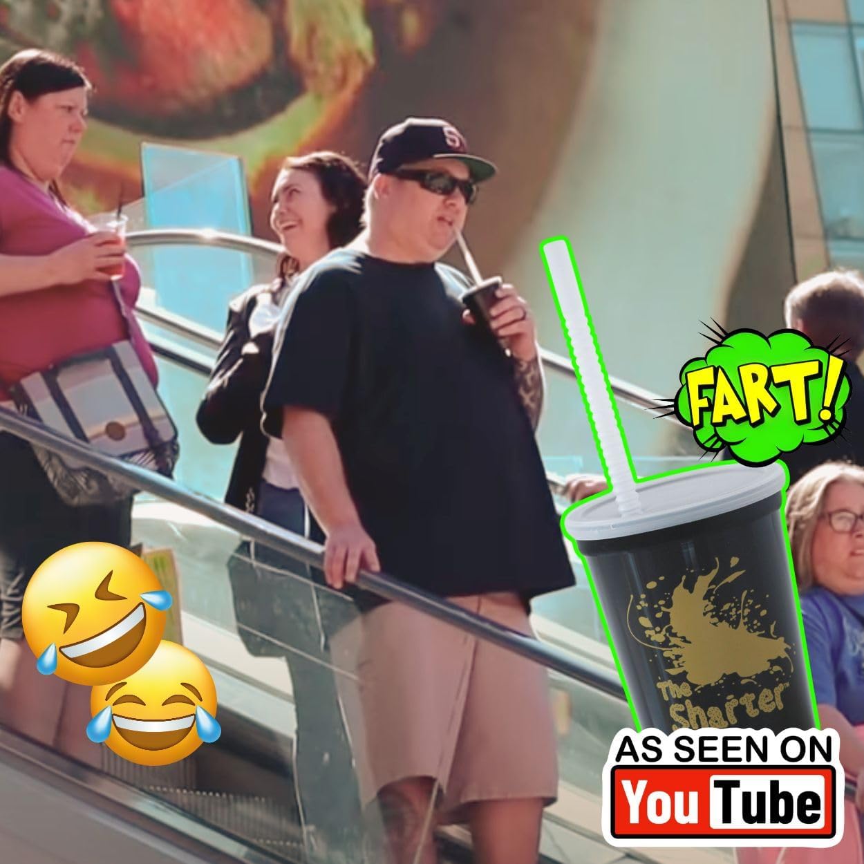 Toy Fart Cup - The Most Realistic Sounding Wet Fart Noise Maker There is. A Hilarious Gag Gift, Single, Black