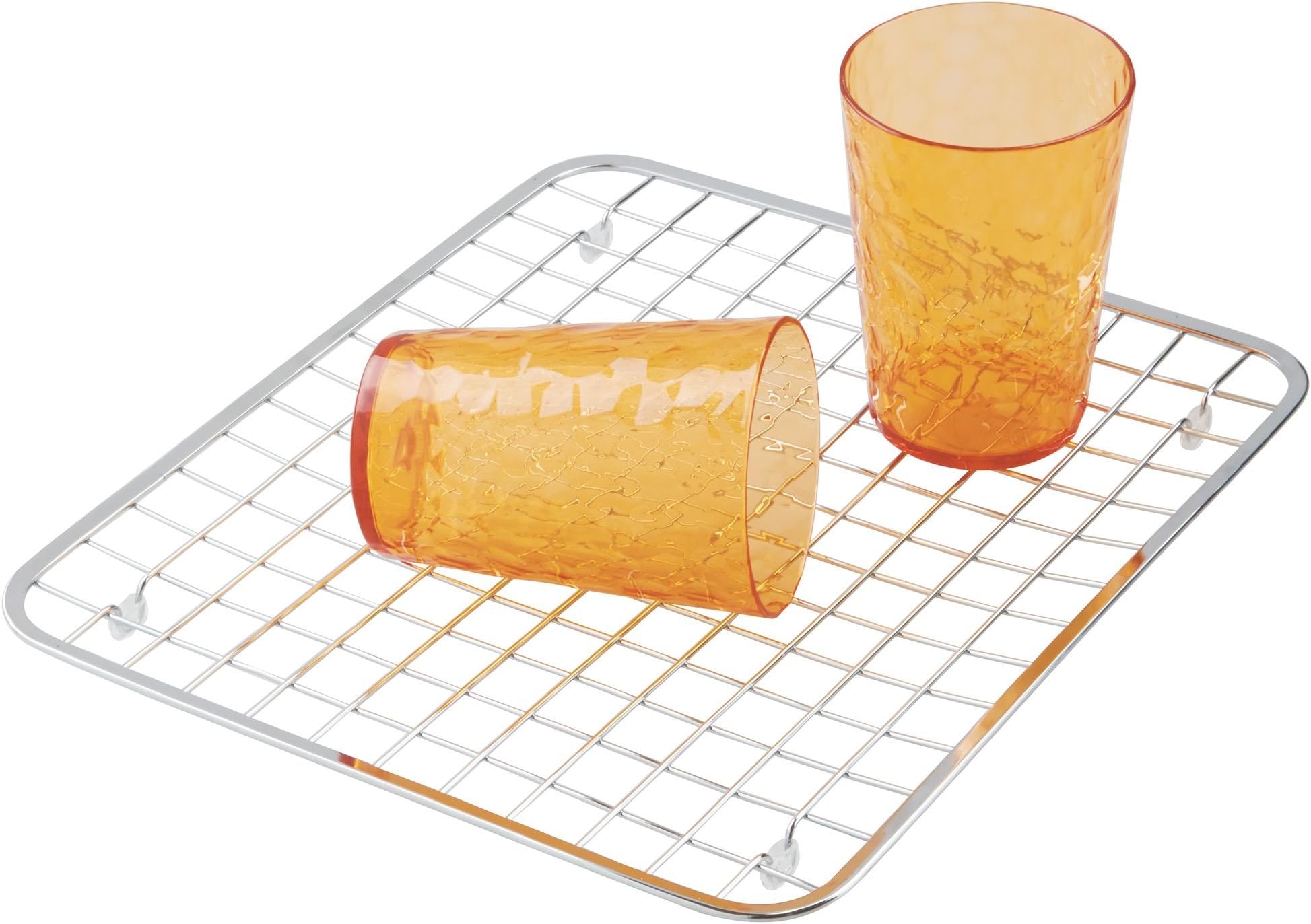 iDesign 72202 Polished Regular Gia Sink Grid, Grey