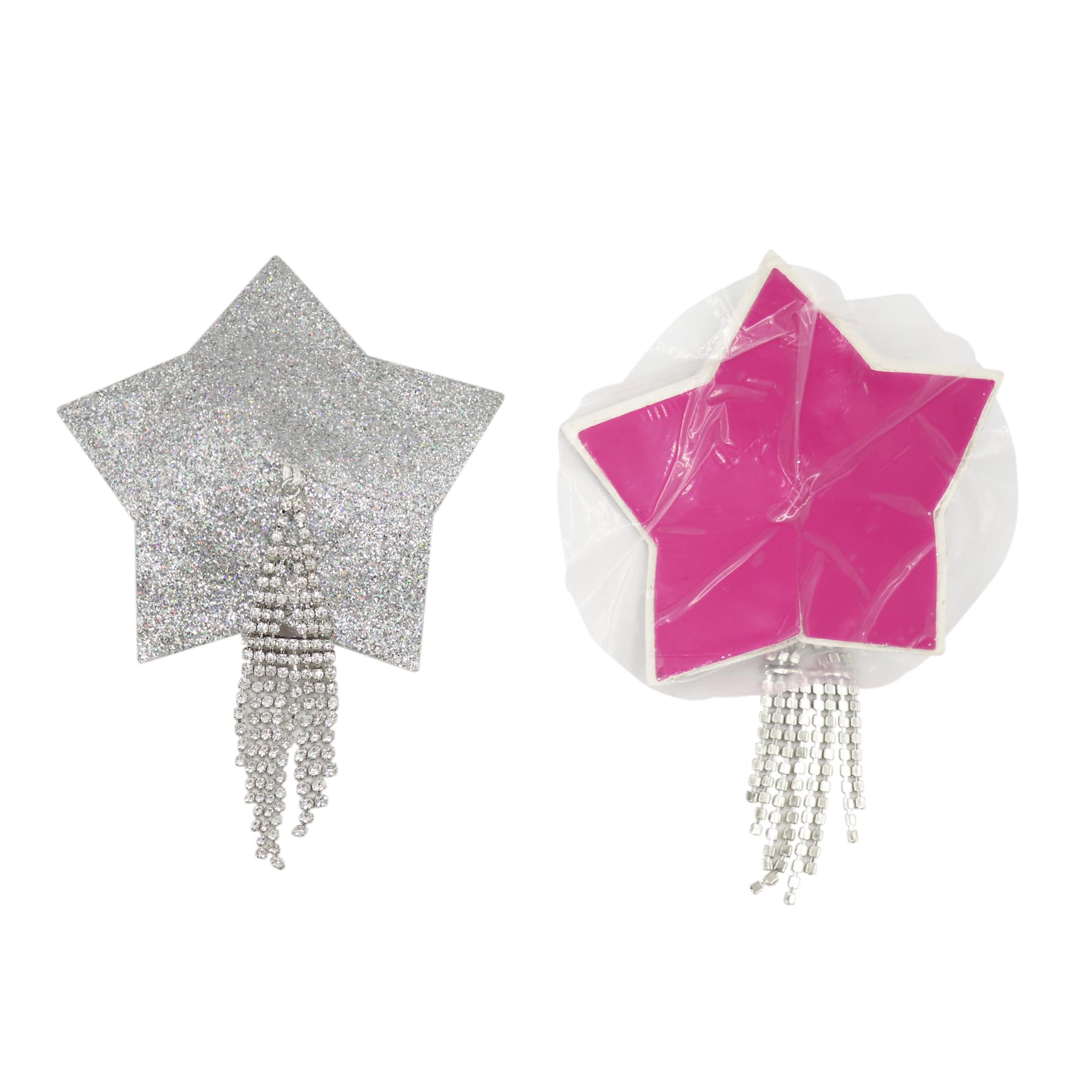 Reusable Silicone Sequin Adhesive Nipple Cover Pasties Bra with Tassel Star Pasties Adhesive Nipple Cover