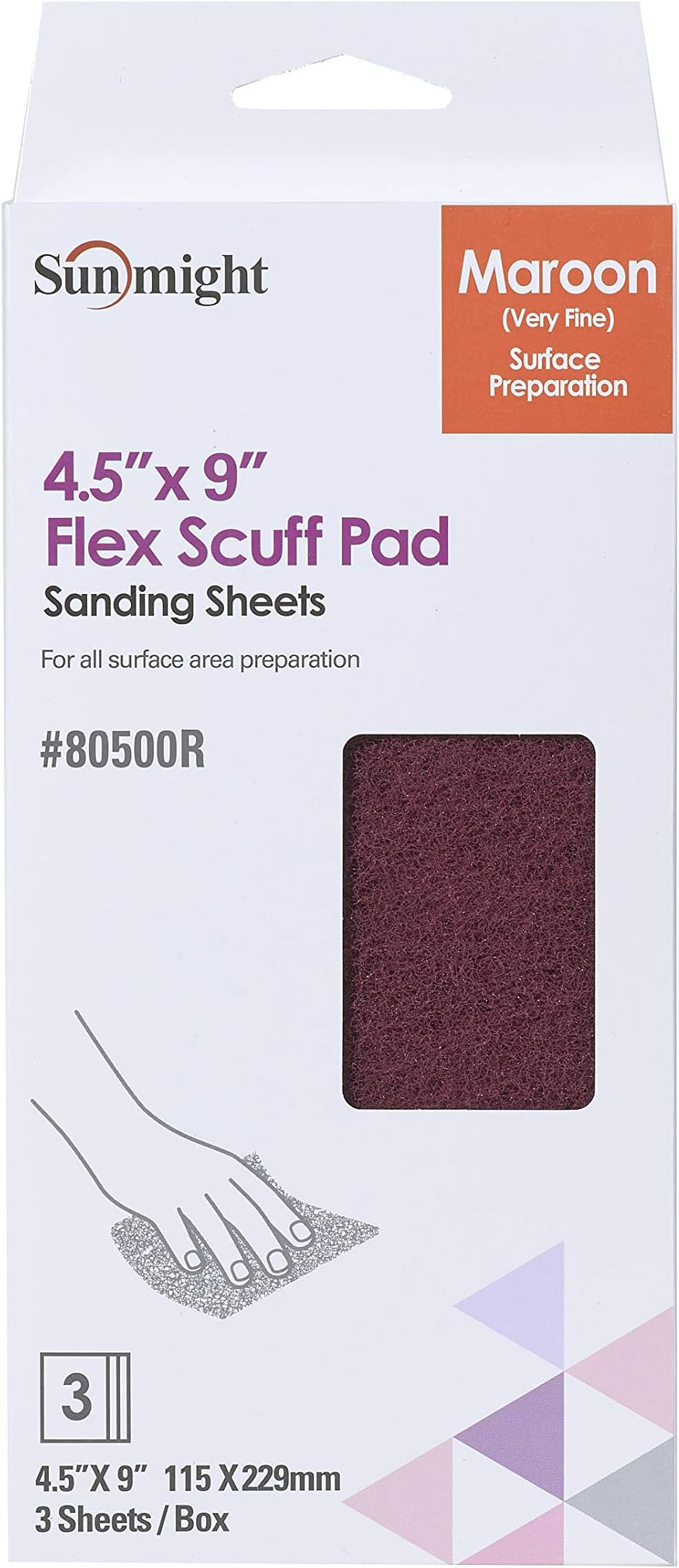 SCOTCH-BRITE, 6 In X 9 In, Silicon Carbide, Sanding Hand Pad - 52JG74 - Foto 10