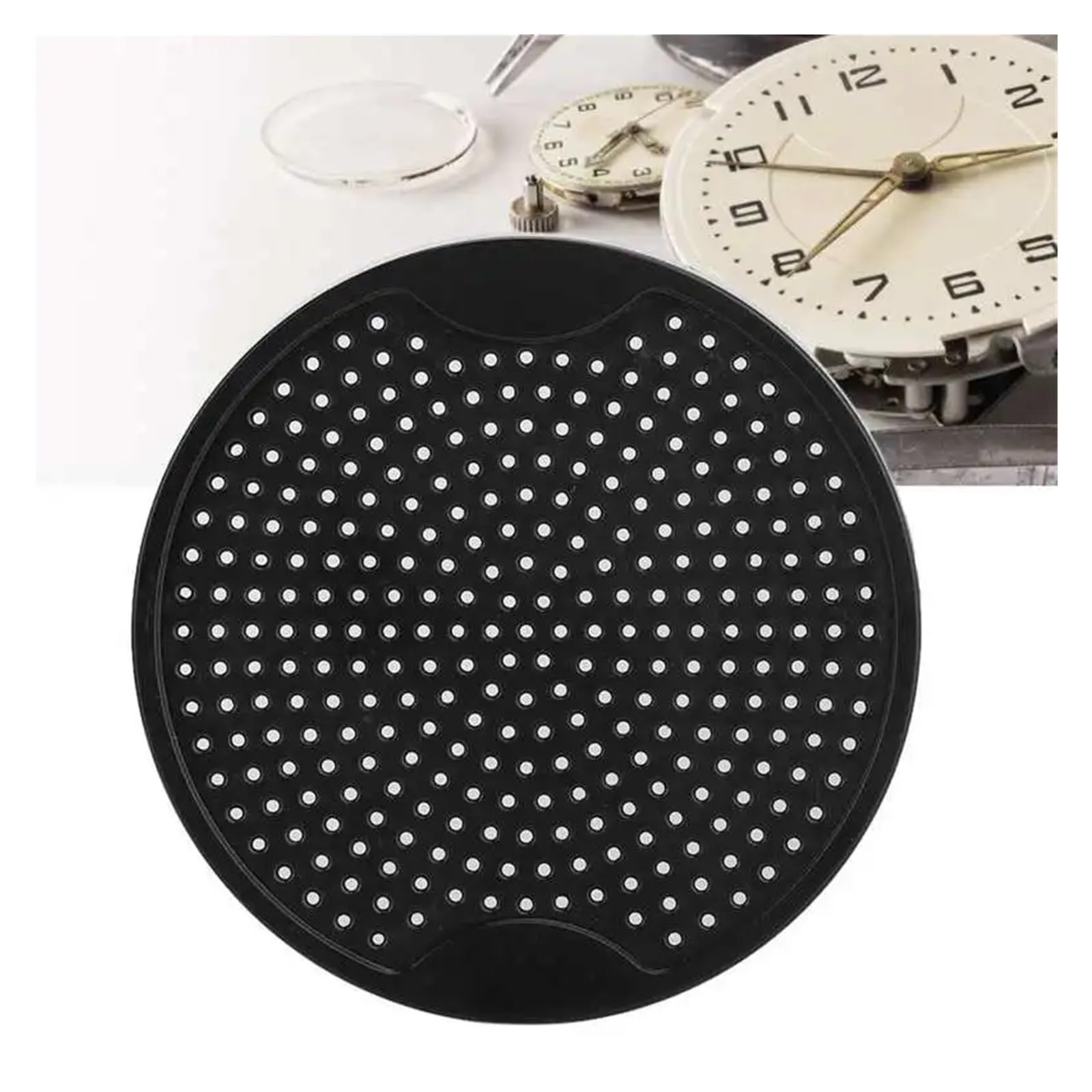 Support Pour Cadran De Montre - Outil De Réparation Horloger - Plastique Noir 6-7 Cm - Neuf Avec étiquettes