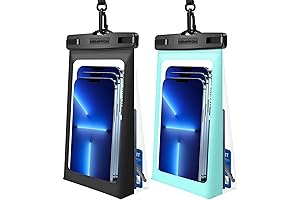 Floating Waterproof Phone Pouch : 2 Pack Universal Floatable Water Proof Dry...