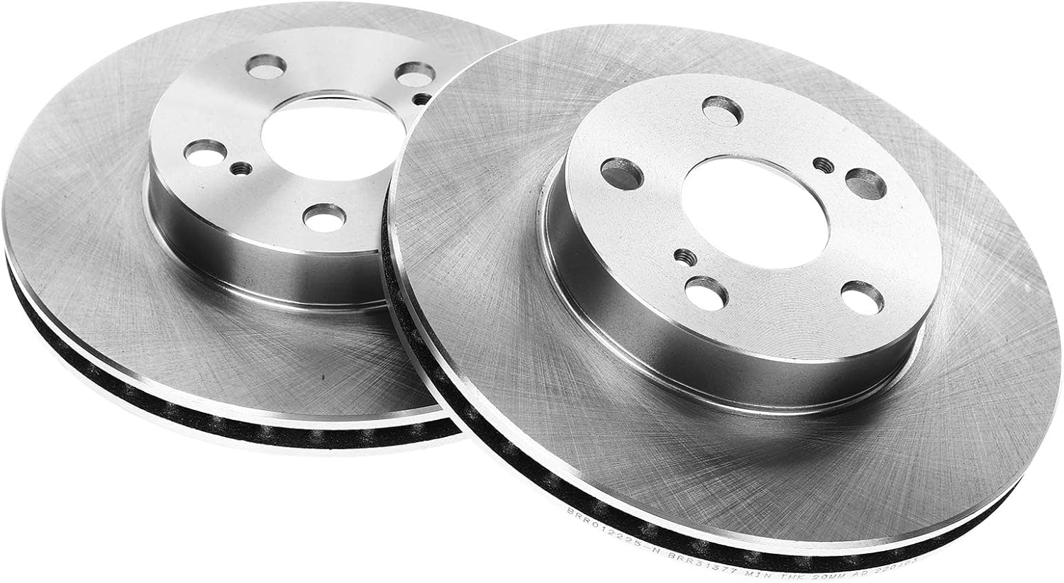 A-Premium Front and Rear Vented Disc Brake Rotors + Drums + Shoes + Ceramic Pads Kit Compatible with Select Toyota Models - Prius 2004 2005 2006 2007 2008, 12-PC Set