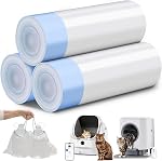 45 Emballages Corbeille remplacée Bags-3 Des rouleaux, Ellenpent Boîte à litière Cat Sacs à déchets pour CH-ICB019 et CH-ICB 020 Boîte automatique à litière pour chats