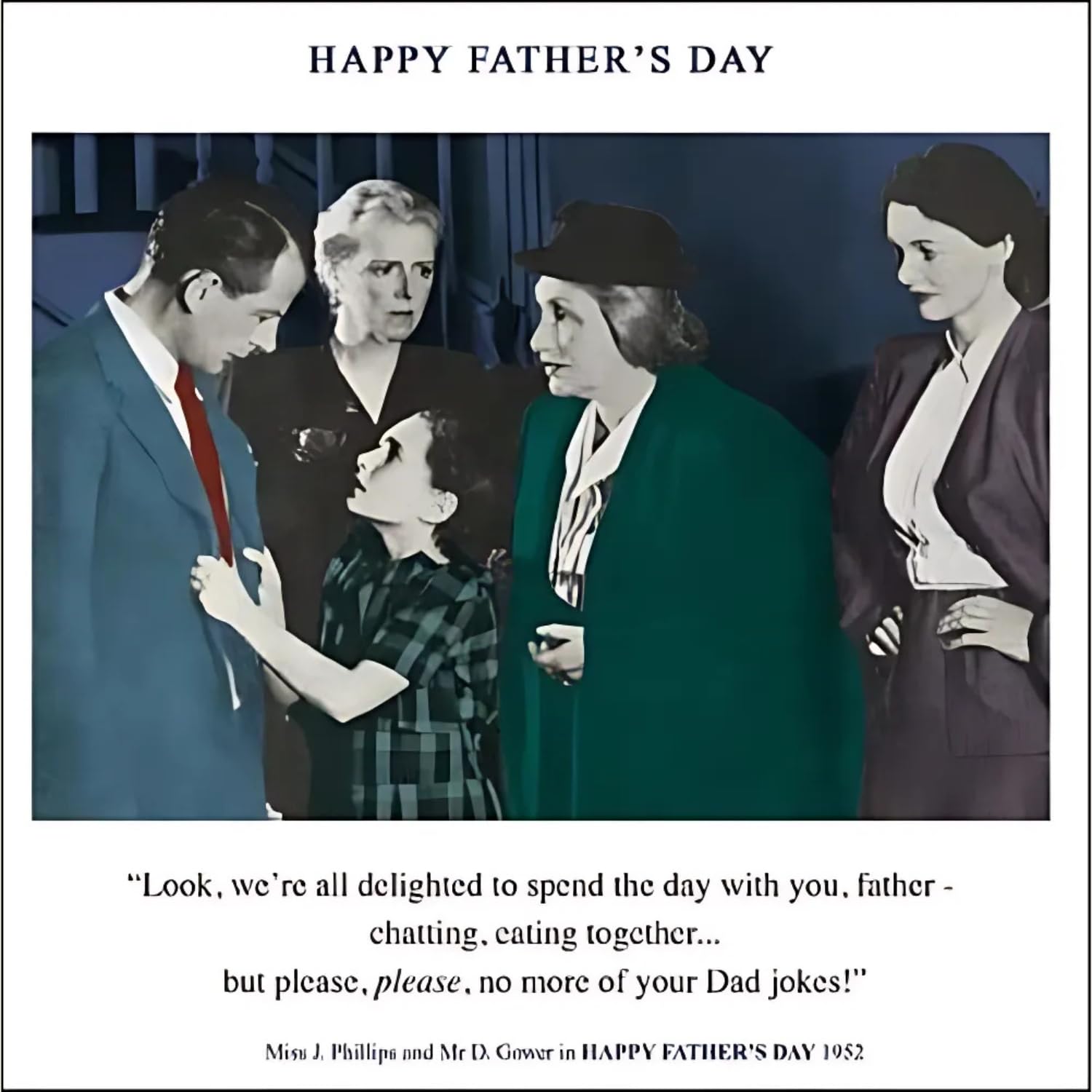 Drama Queen Funny No More Dad Jokes Father's Day Greeting Card Cards