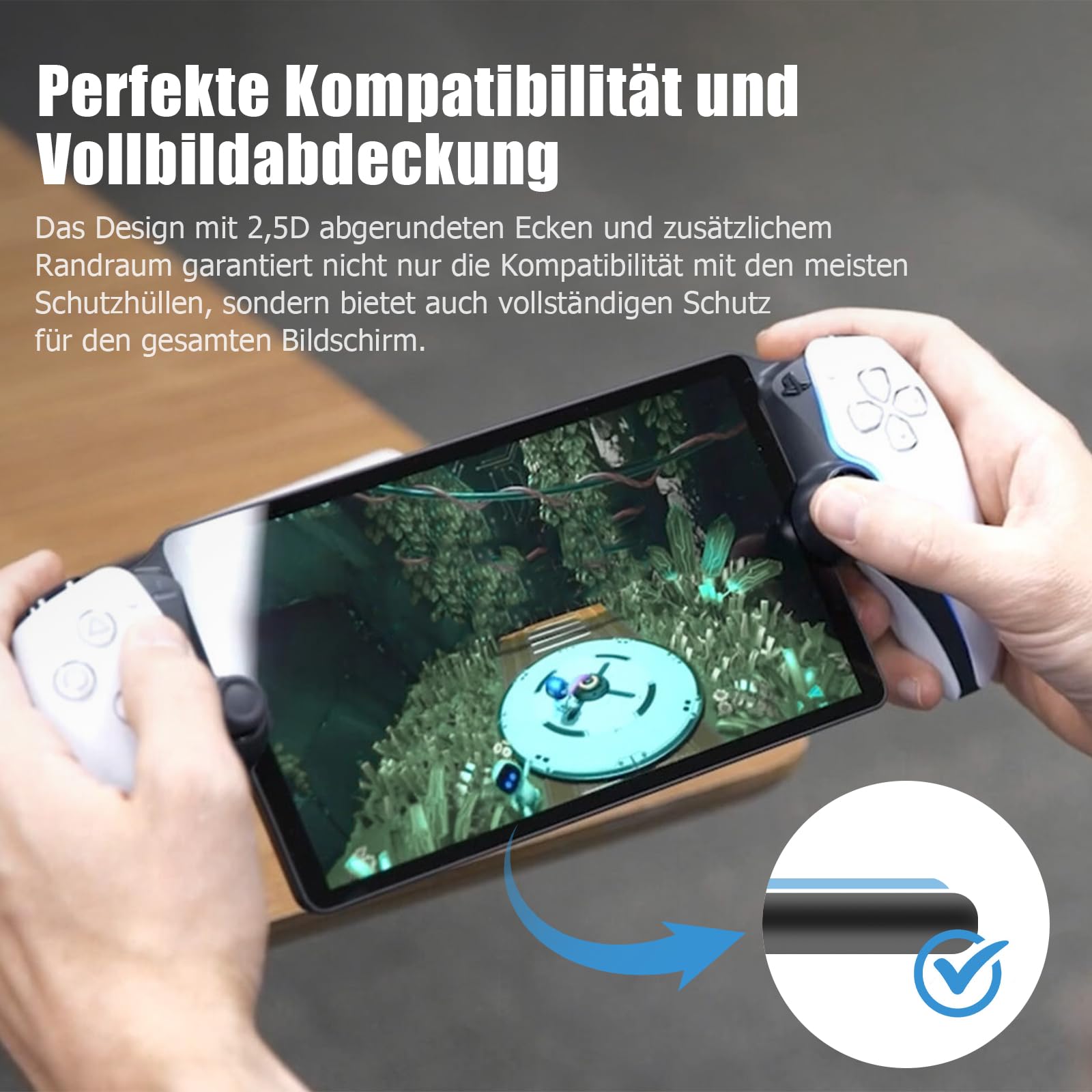 Ancable Protector de pantalla para Sony PS5 PlayStation Portal, 1 unidad UltraClear 9H Dureza Cristal Protector de Pantalla para PS5 Portal, Premium Panzerfolie Kratzfest y Burbujas Protector de