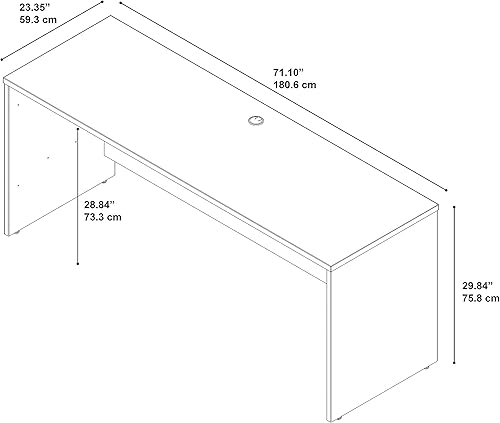 Miniatura 23 de Bush Business Furniture Series C - Mueble de escritorio de 60 cm x 30 cm (23.6 pulgadas x 11.8 pulgadas)., Madera, Cerezo Natural Cerezo