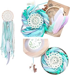 DIY Dream Catcher Kit Craft Set for Kids Stocking Stuffer DIY Project Gift Make Your Own Dreamcatcher Birthday Activity for Kids 5 Inch Ring