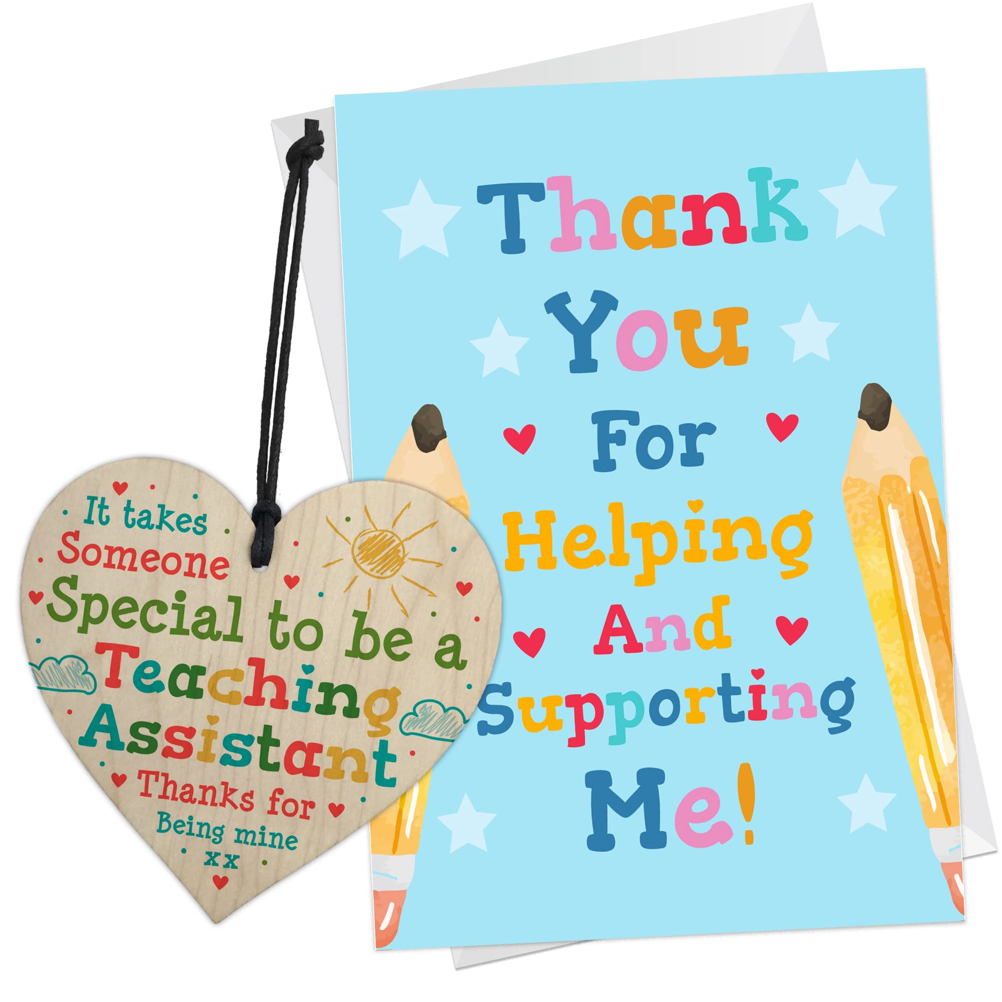 RED OCEAN Thank You Teaching Assistant Gift And Card Leaving School Nursery - Gifts for Teachers, Teaching Assistants, Nursery Teachers From Student