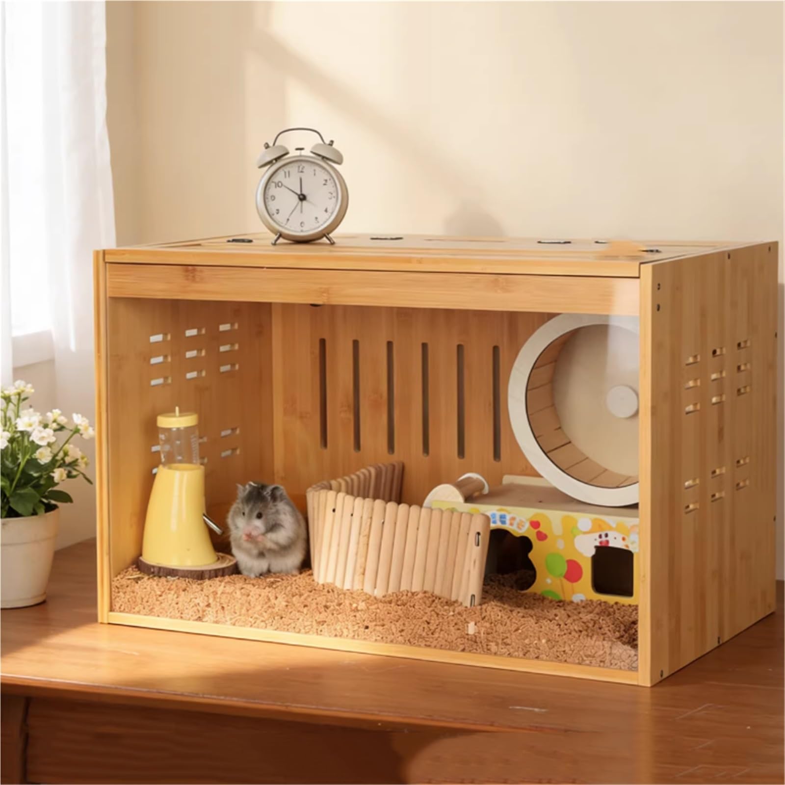 Cage à Hamsters Cage à Hamster Grand Espace, Villa surdimensionnée, boîte d'alimentation spécifique aux Animaux de Compagnie