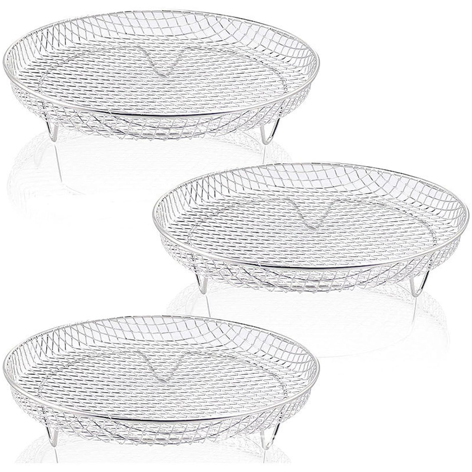 Cestas planificadoras de cocina para ahorrar espacio en hornos compactos con tres piezas