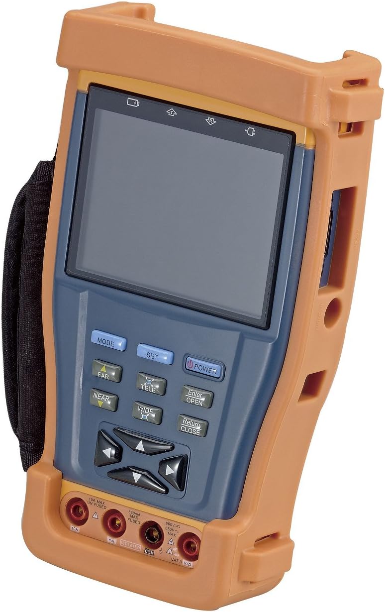 15-AU35MM Multi-Functional CCTV Tester with 3.5-Inch LCD and Built-In Digital Multi-Meter (Orange)