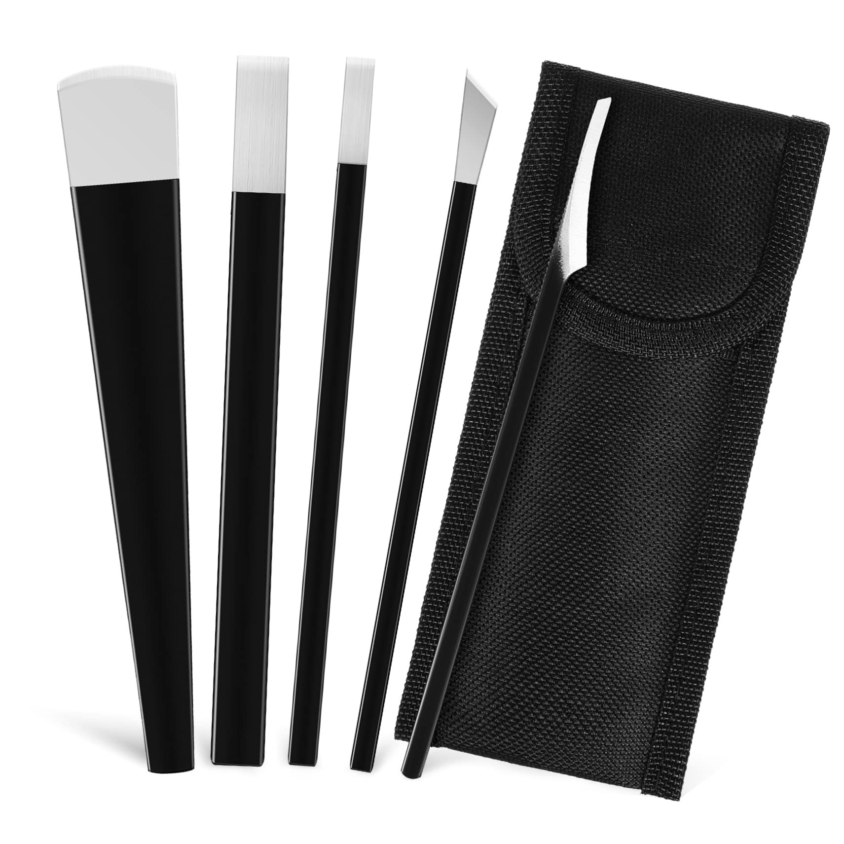 Healvian Set for Feet 5 Pcs Professional Tools Cuticle Scissors Foot Scraper Skin Remover Ideal for Home and Salon