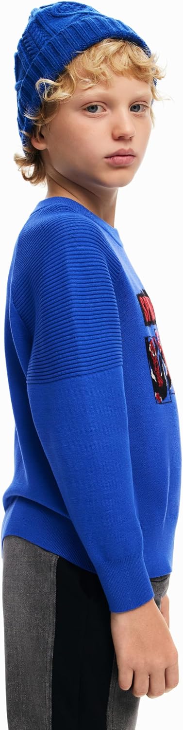 Desigual Boys' Boy Flat Knit Pullover Long Sleeve